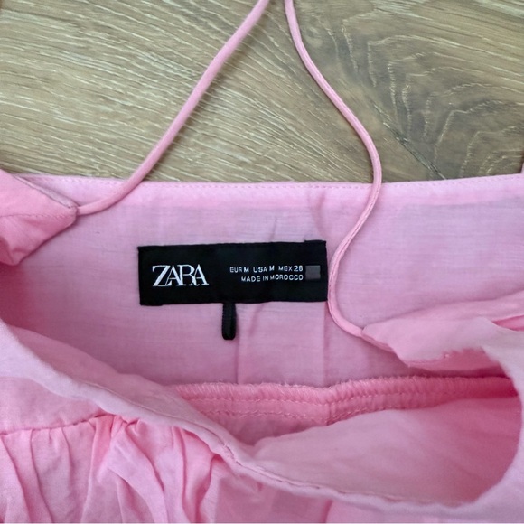 Zara Pink Ruffled Top - Picture 3 of 5